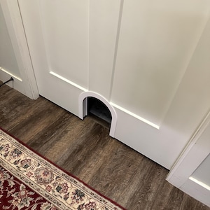 Cat Door for Pocket Door Low Profile Custom Interior Cat Door for Sliding Door Homeowner Gift for Cat Lover