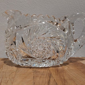 American Brilliant Cut Glass Creamer