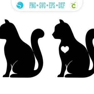 Black Cat SVG Vector, Cut Cat Vector svg, Cat cut SVG for Cricut Cat PNG clipart Black Cat clipart svg Cat Silhouette vectors svg Cat Cricut