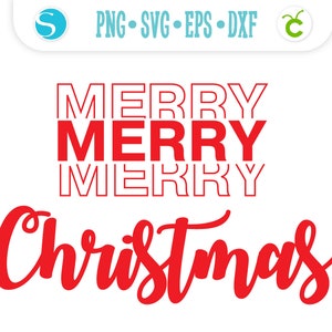 Merry Christmas SVG Vector Cricut, Christmas cut SVG for Cricut, Christmas Clipart PNG Christmas Silhouette vector svg Christmas T-Shirt svg