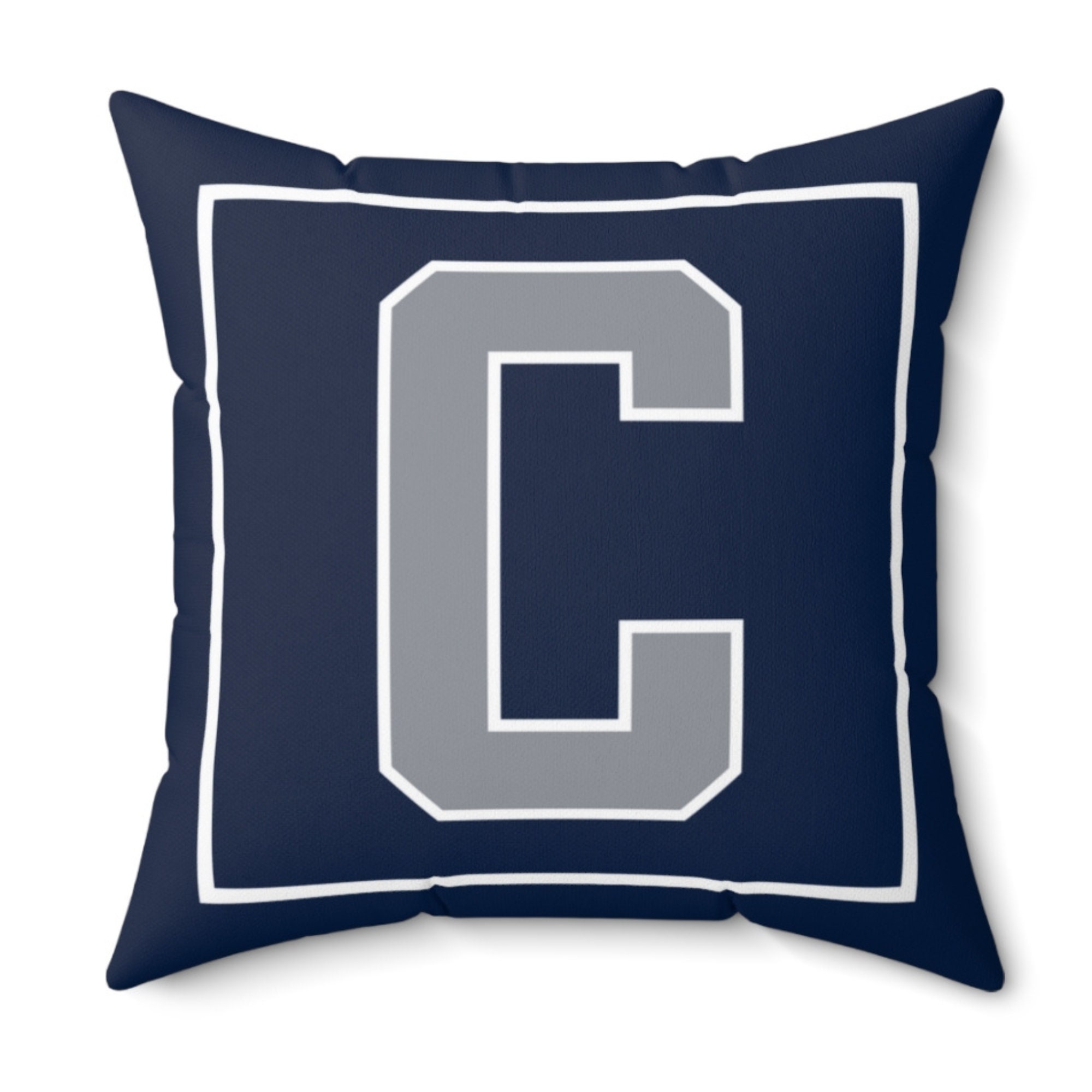 Penn State University Colors Monogram Pillow Cover, Personalized Pillow