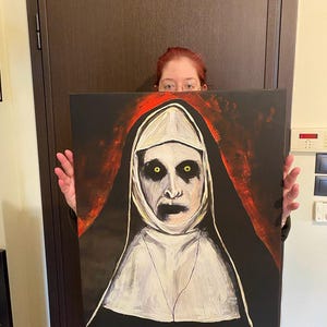 Signed Limited Edition &#39;The Nun&#39; Canvas Print - Horror Wall Art