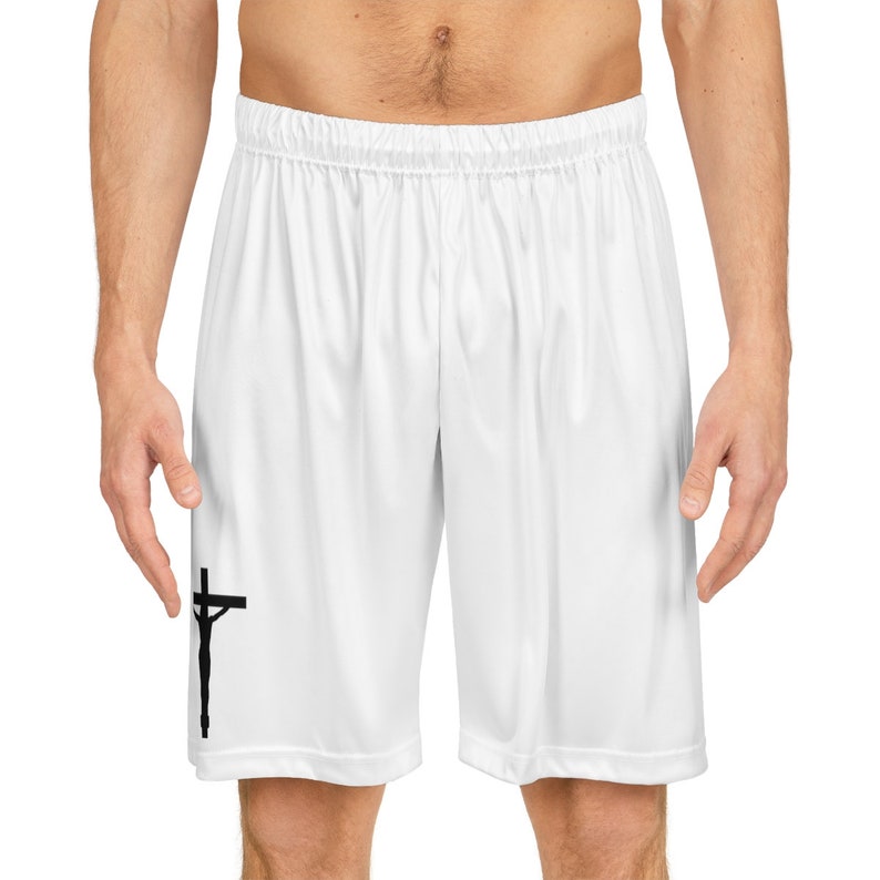 Men's Christian Gym Apparel Baptism Shorts Jesus Etsy
