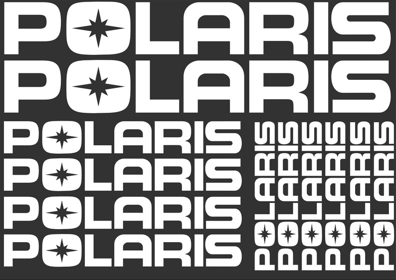 Polaris Decals Stickers Set for Snowmobile Atv 4x4 Suv Truck Etsy