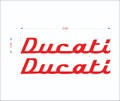 Ducati retro stickers decals for bike and helmet fuel tank product logo
