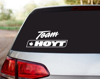 2pcs Hoyt Team hunting stickers Decals Vinyl Logo for car truck suv trailer