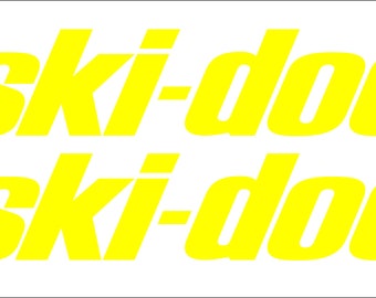 2 pegatinas para motos de nieve Ski-Doo.