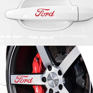 Ford decals stickers set for door handles and wheels rims windows bumpers laptops emblem logo vinyl