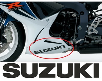 2x Suzuki bellypan kåpa kåpa klistermärken dekaler vinyl logotyp motorcykel gsx r