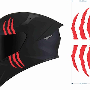 Motorcycle Helmet Sticker | Motorcycle Stickers | Claw Claw Scratches | Motorcycle Sticker | Car Stickers | Tuning Racing