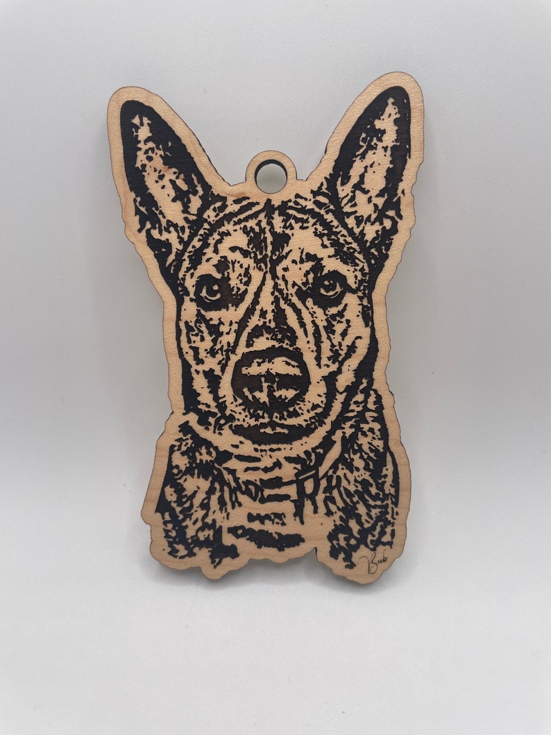 Custom Engraved Dog Ornament Custom Pet Portrait Personalized Pet Gift image 5