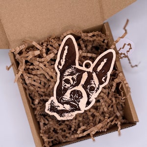 Custom Engraved Dog Ornament Custom Pet Portrait Personalized Pet Gift image 2