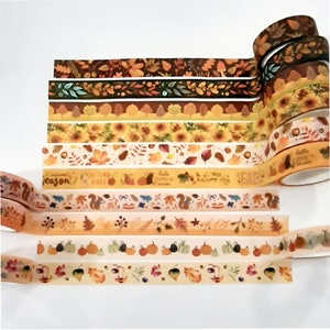 The cute autumn washi tape