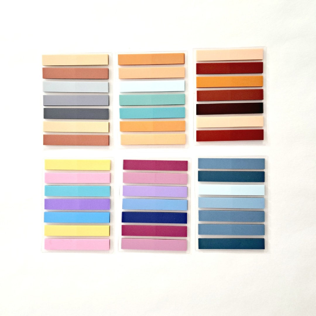 The 6 Variety Color Index Sticky Note Tab - Etsy