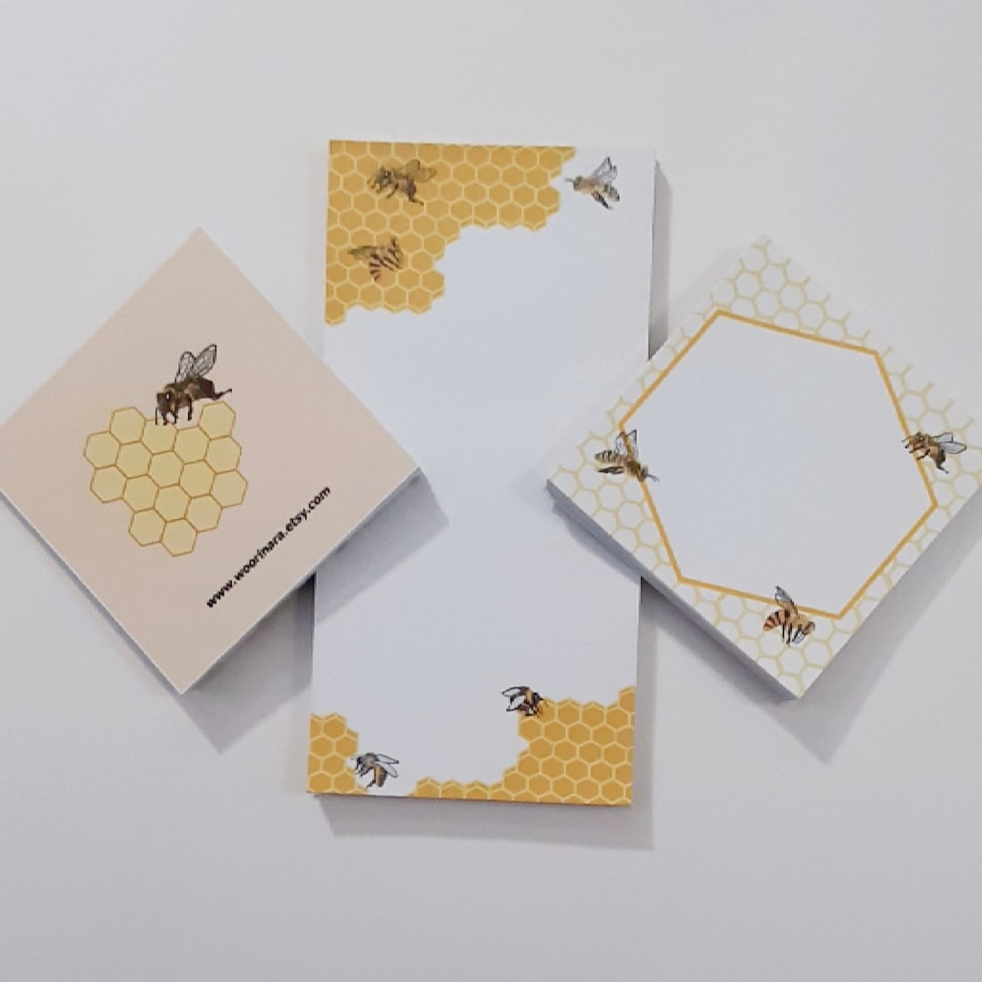 The Cute Bee Memo Notepad - Etsy