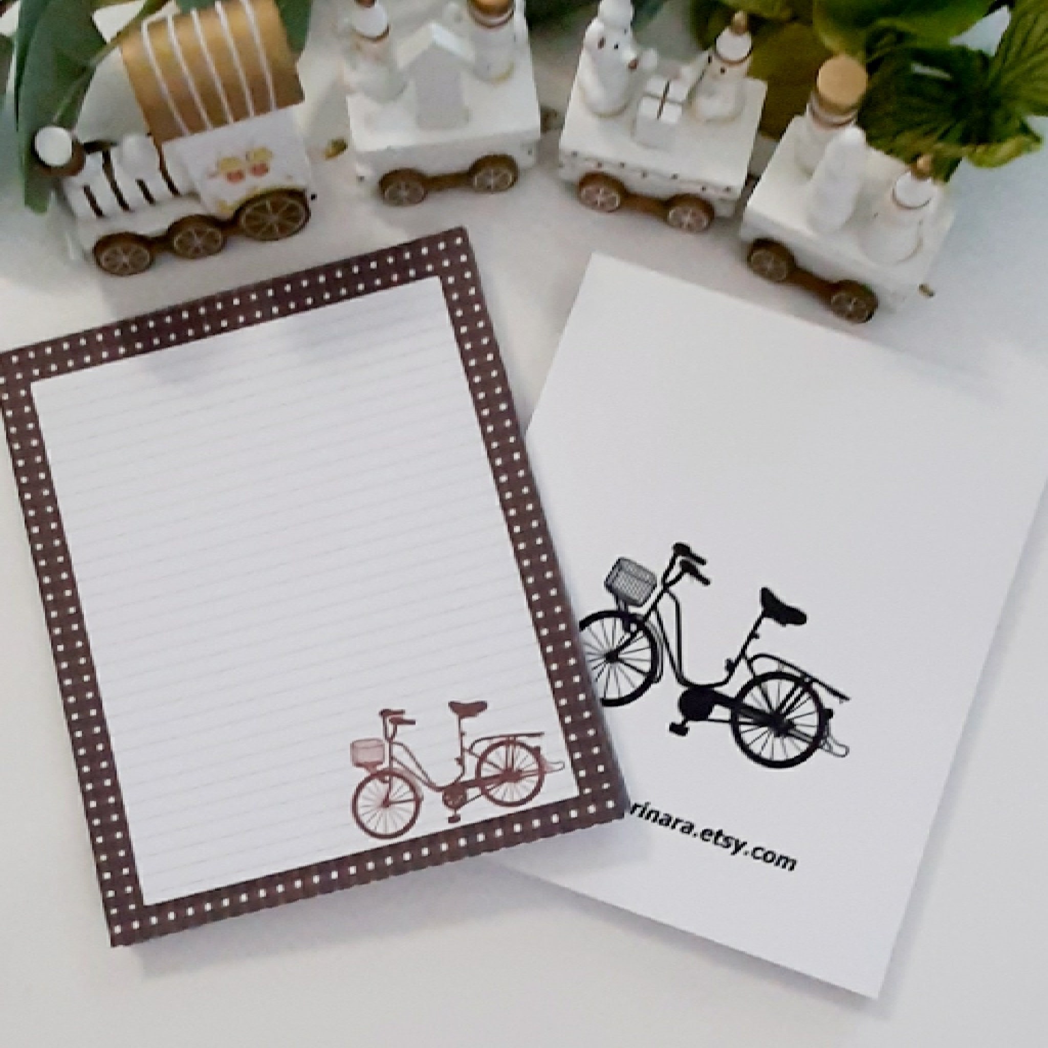 Bicycle Memo Notepad, Handmade Illustration, To-do List - Etsy