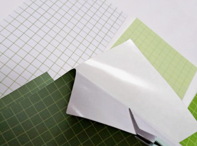 The Green Grid Sticker Sheets - Etsy