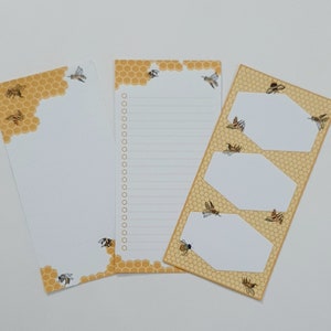 The cute bee memo notepad