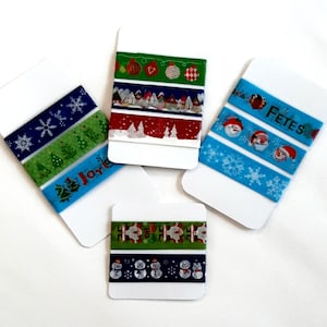 The cute Christmas washi tape samples
