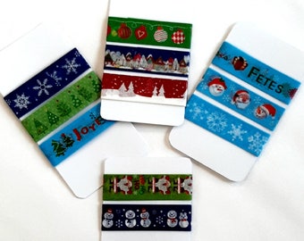 The cute Christmas washi tape samples