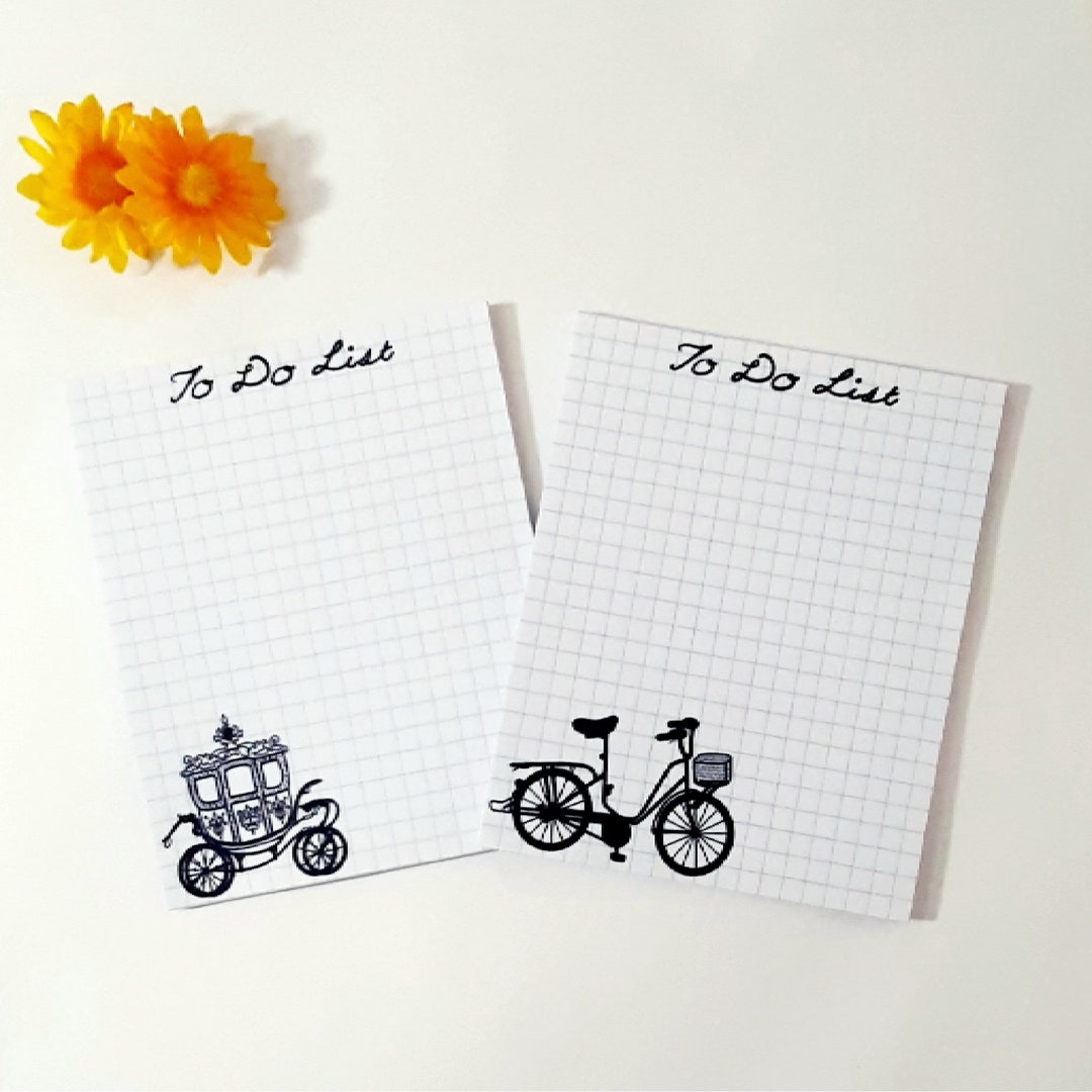 The Wagon and Bicycle Memo Notepad - Etsy