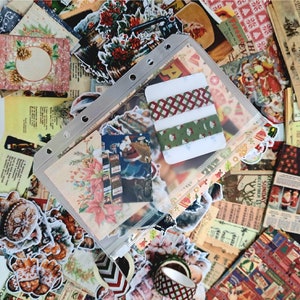 The 50 piece  retro Christmas random stationery grab bag.