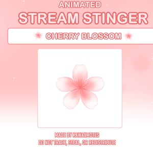 CHERRY BLOSSOM TRANSITION | Twitch Stinger | Screen Transition | Animated Transition | Overlay | Pastel Pink | Cute Twitch Stinger