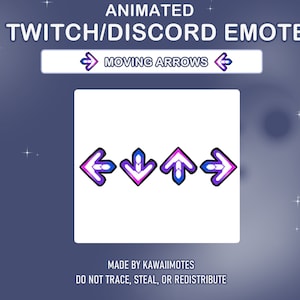 ARROW EMOTE | Twitch Emote | Animated Emote | DDR | Dance Dance Revolution | Twitch and Discord Emote | Dance Emote | Rhythm Game | Music