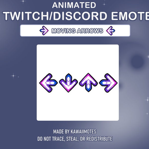 ARROW EMOTE | Twitch Emote | Animated Emote | DDR | Dance Dance Revolution | Twitch and Discord Emote | Dance Emote | Rhythm Game | Music