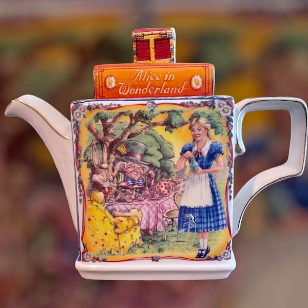 Alice in Wonderland Teapot Etsy
