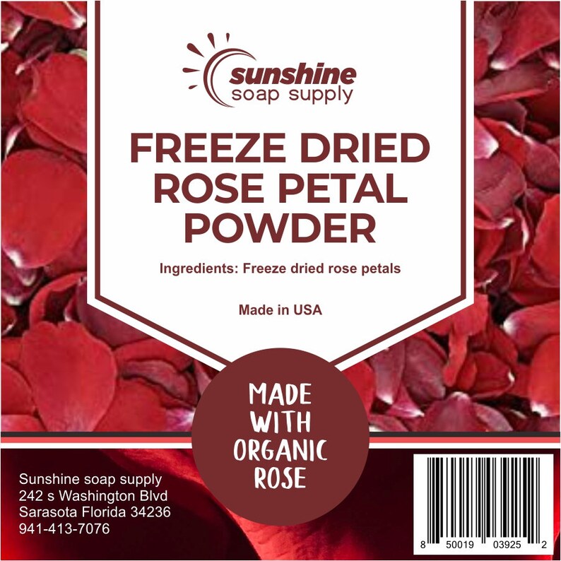 Freeze Dried Rose Petal Powder Organic Rose Petal Powder Etsy