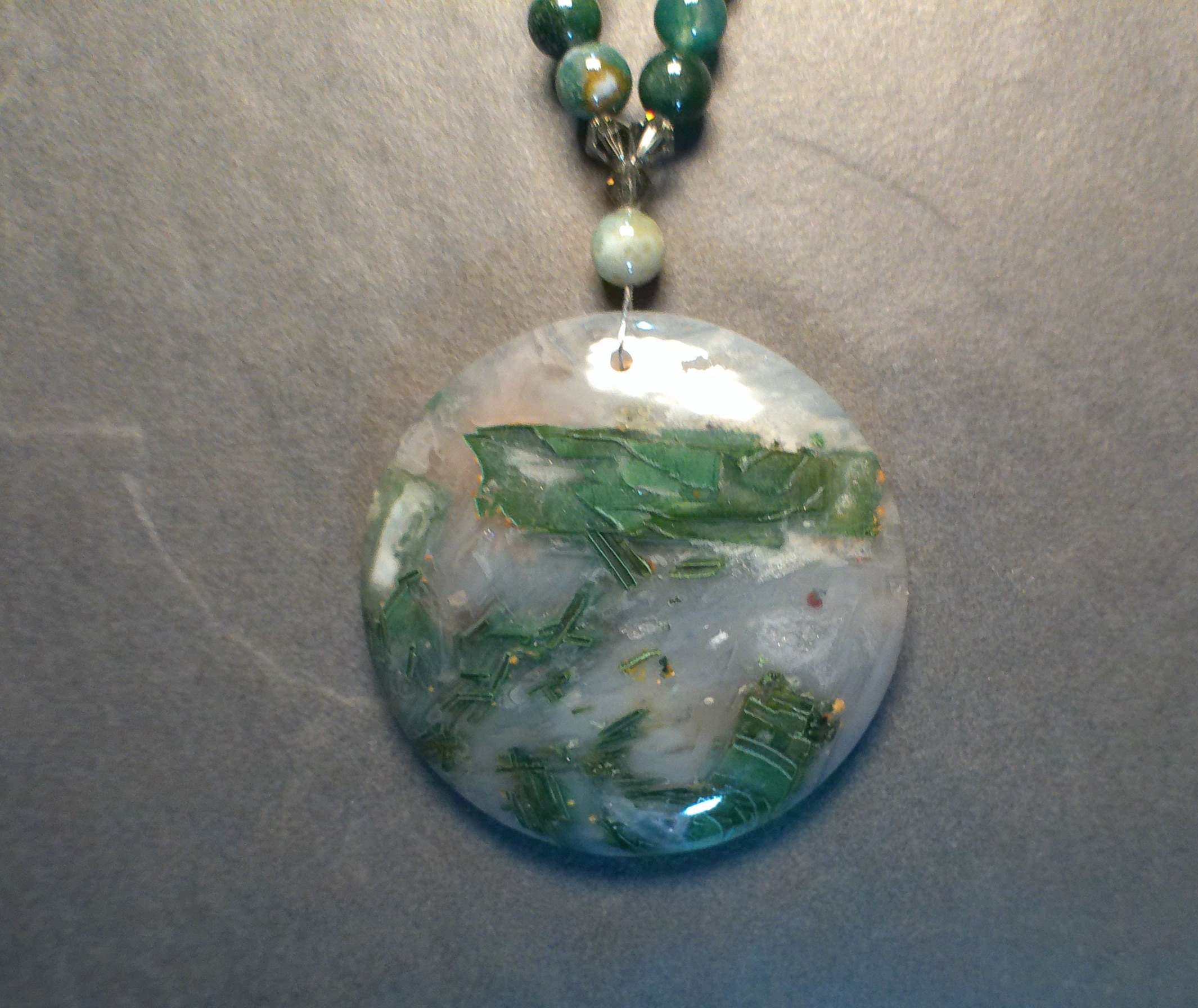 Sagenite Beaded Necklace - Etsy