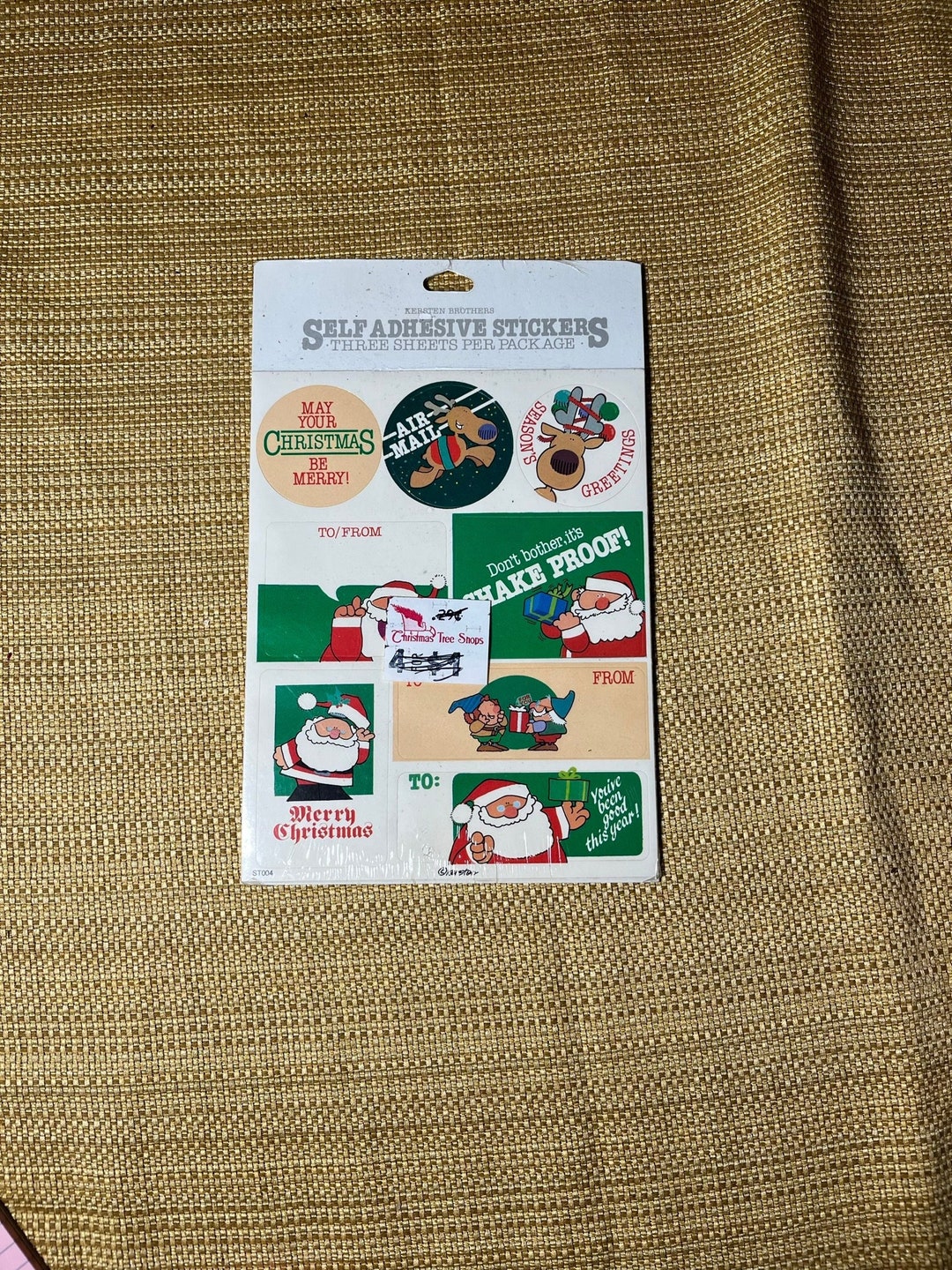 Vintage Christmas Sticker Sheet/christmas Tags/christmas Etsy