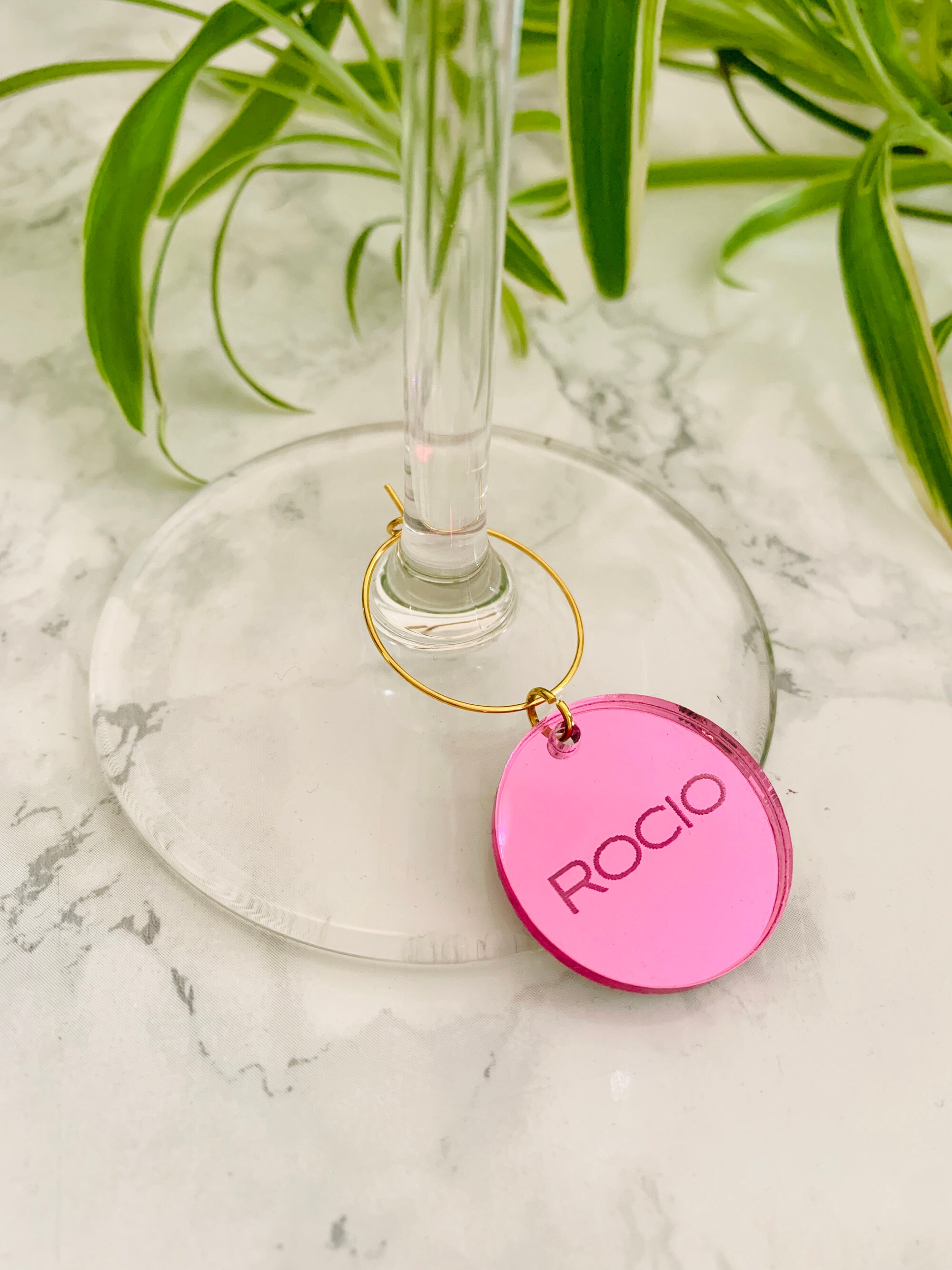 FINGERINSPIRE 40 Segnaposto Acrilici A Forma Di Cuore Per Bicchieri, Per Feste E Matrimoni, Personalizzabili - 4