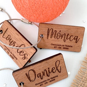 First Communion Favors, Guest Favors Keyring, Wedding Favor Keychains, Wooden Personalised Keychain With Names, Bachelorette party favors.