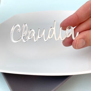 Noms de lieux acryliques | Sièges invités personnalisés | Marque-places de mariage | Sièges de mariage | cartes de visite | Réception de mariage | Sièges invités