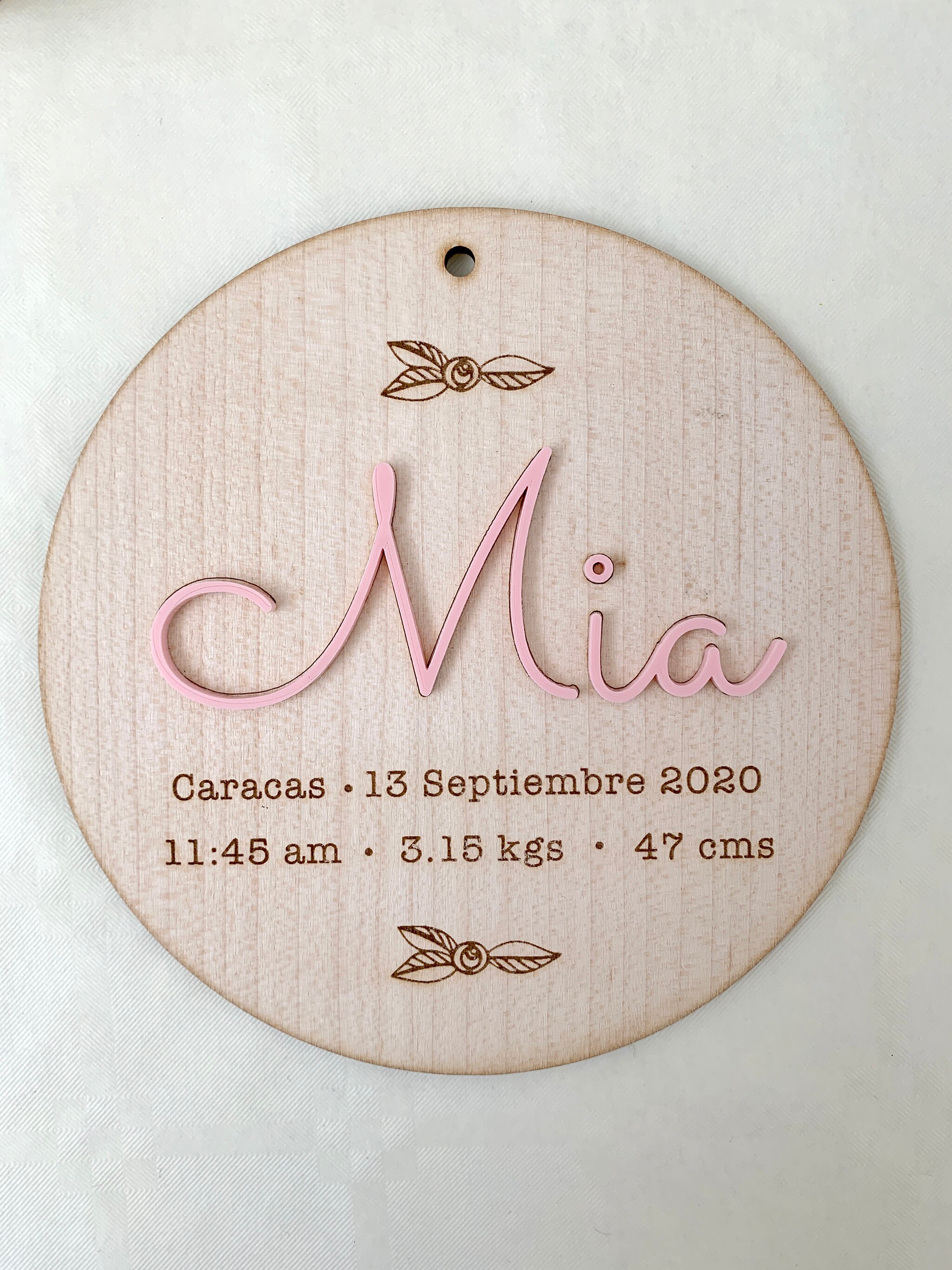 New Mom Gift, Birth Stat Plaque, Birth Announcement Sign, Baby Stat ...