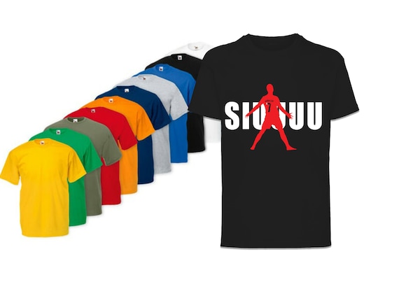 SIUUU T Shirt Boys Ronaldo Kids Shirt Football Gifts Top Kids Size CR7 Merch Cristiano Soccer Ronaldo Present Christmas Gift BOYS GIRLS Tee