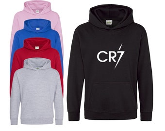 Kids football Hoodie, Cr7 Football hoodie, footy Soccer hoodie Sweater Winter kids gift siuuu Hoodie Ronaldo hoodie
