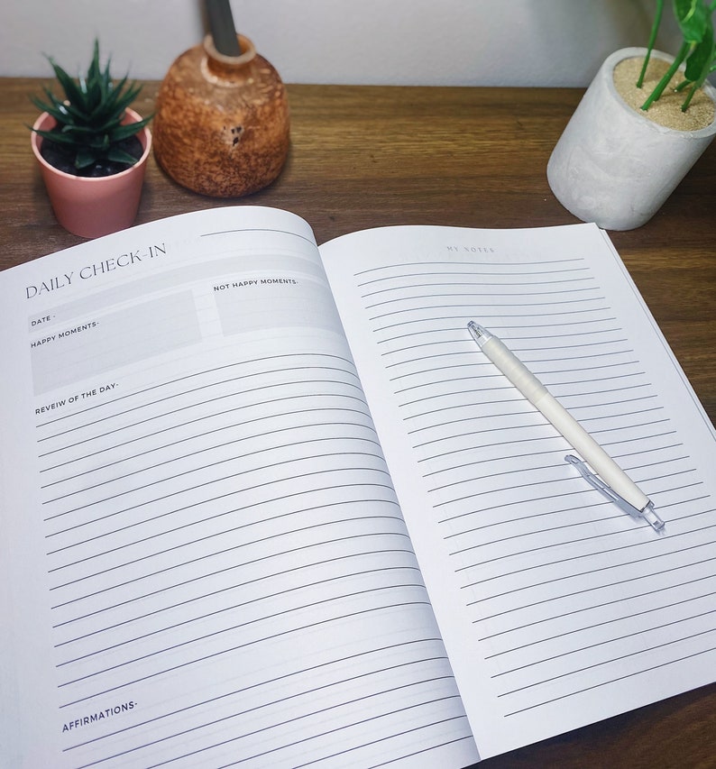 PREORDER Now Daily Notebook Journal Monthly Planner Etsy