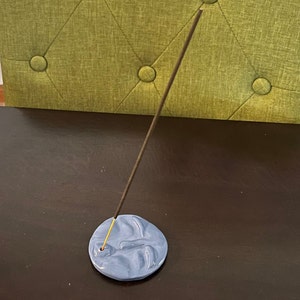 Blue man in the moon incense holder