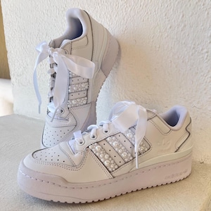 Wedding Custom Sneakers - Adidas Forum Bold
