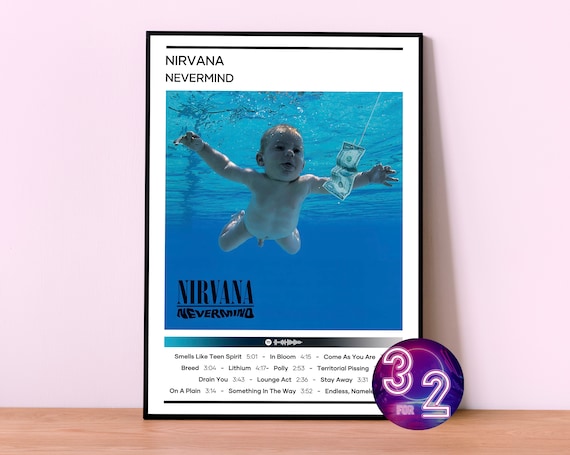 Nirvana Poster Print Nevermind Poster 4 Colors 1 Price Album Cover Poster  Room Decor Music Decor Music Gifts Rock Poster 