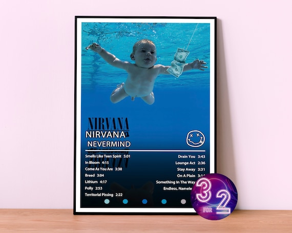 NIRVANA Poster, Nirvana Poster, Home Decor, Wall Decor Print Custom Poster  Print Wall Art, Music Print Gift Poster 