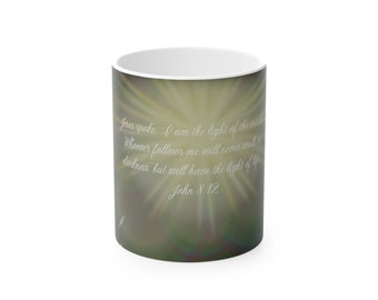 John 8:12 - Magic Mug