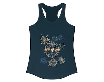 Fire Works - Women's Ideal Racerback Tank