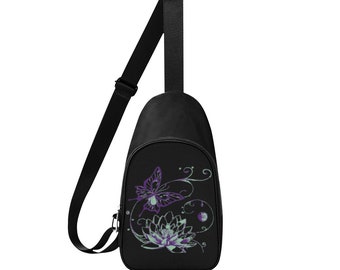 Lotus Butterfly Designer -- Chest Bags