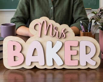 Student Gives Teacher Door Sign To Teacher For End Of School Gift