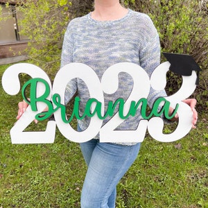 Custom Senior 2026 Wooden Sign for Graduation Party Decor Class of 2026 Students Celebration Keepsake Brianna