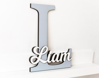 Personalized Wooden Name Sign for Nursery Baby Room Decor Gift for Kids and Baby Shower